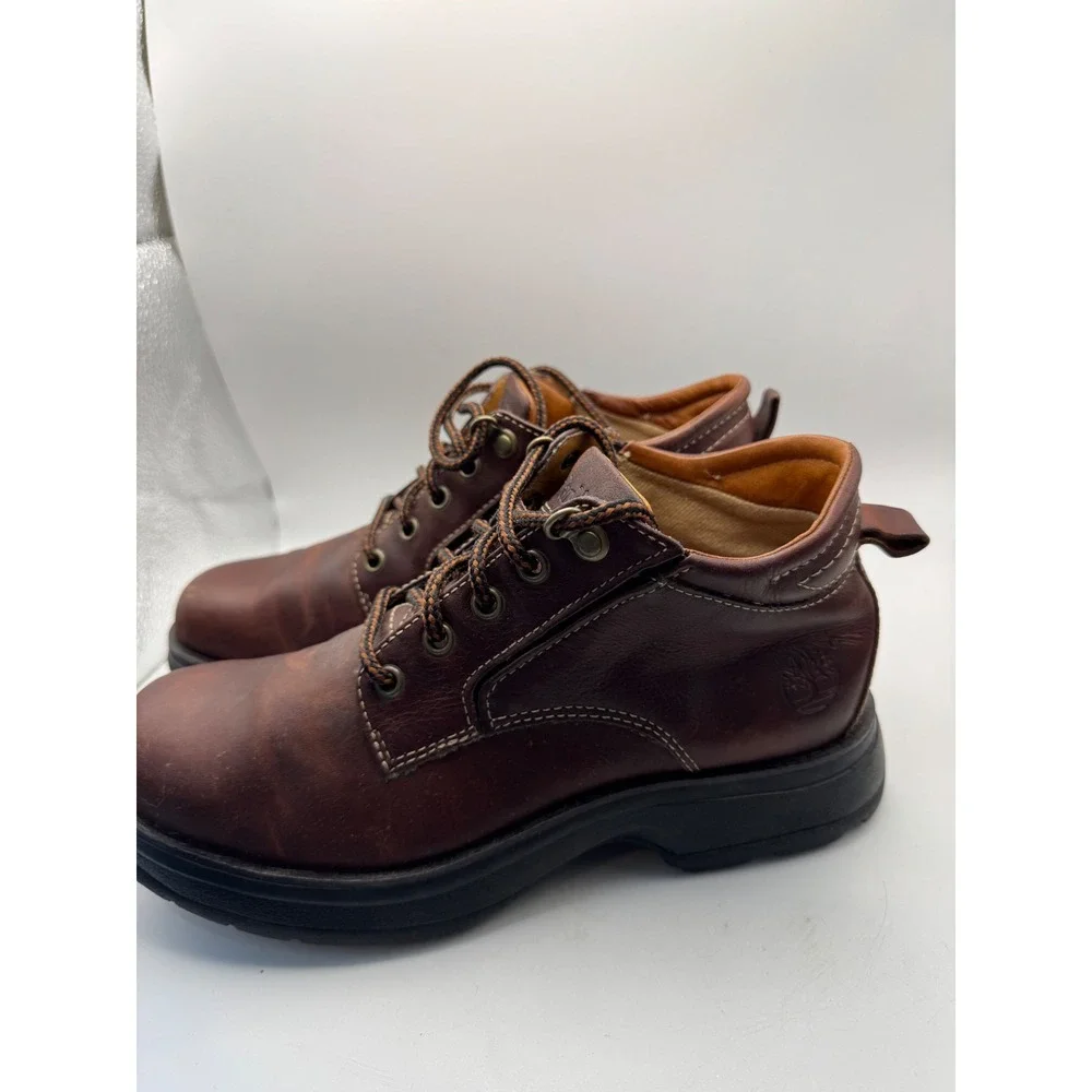 Timberland Mens‎ Brown Leather Lace Up Chukka Boots Size 8M Style 83309